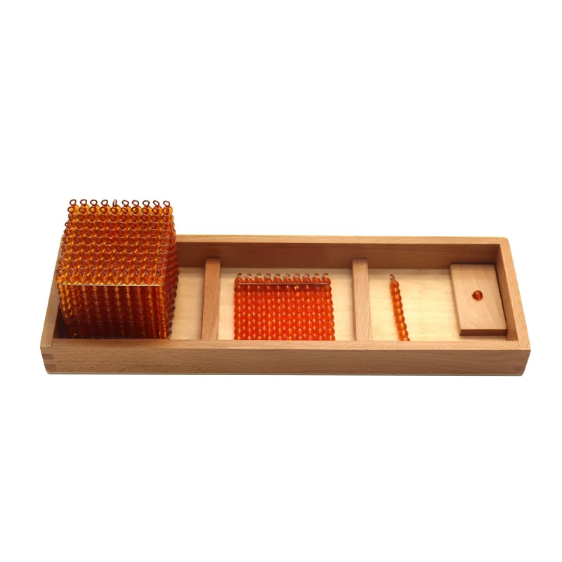 

Kindergarten Early Childhood Montessori Mathematics Teaching Aids Decimal Bank Game Decimal System Set 3456-Year-Old