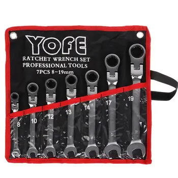 

7Pcs/set 7Pcs/set Wrench Multitool Key Ratchet Spanners Set of Tools Set Wrenches Universal Wrench Tool Car Repair Tools or