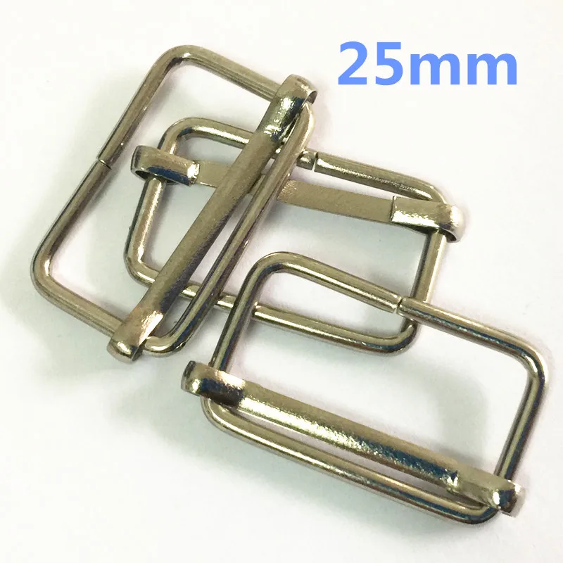 

100 pcs 25mm Triglides Slide 1" for Adjustable metal ajustable ring buckle for bags iron buckle in nickle color