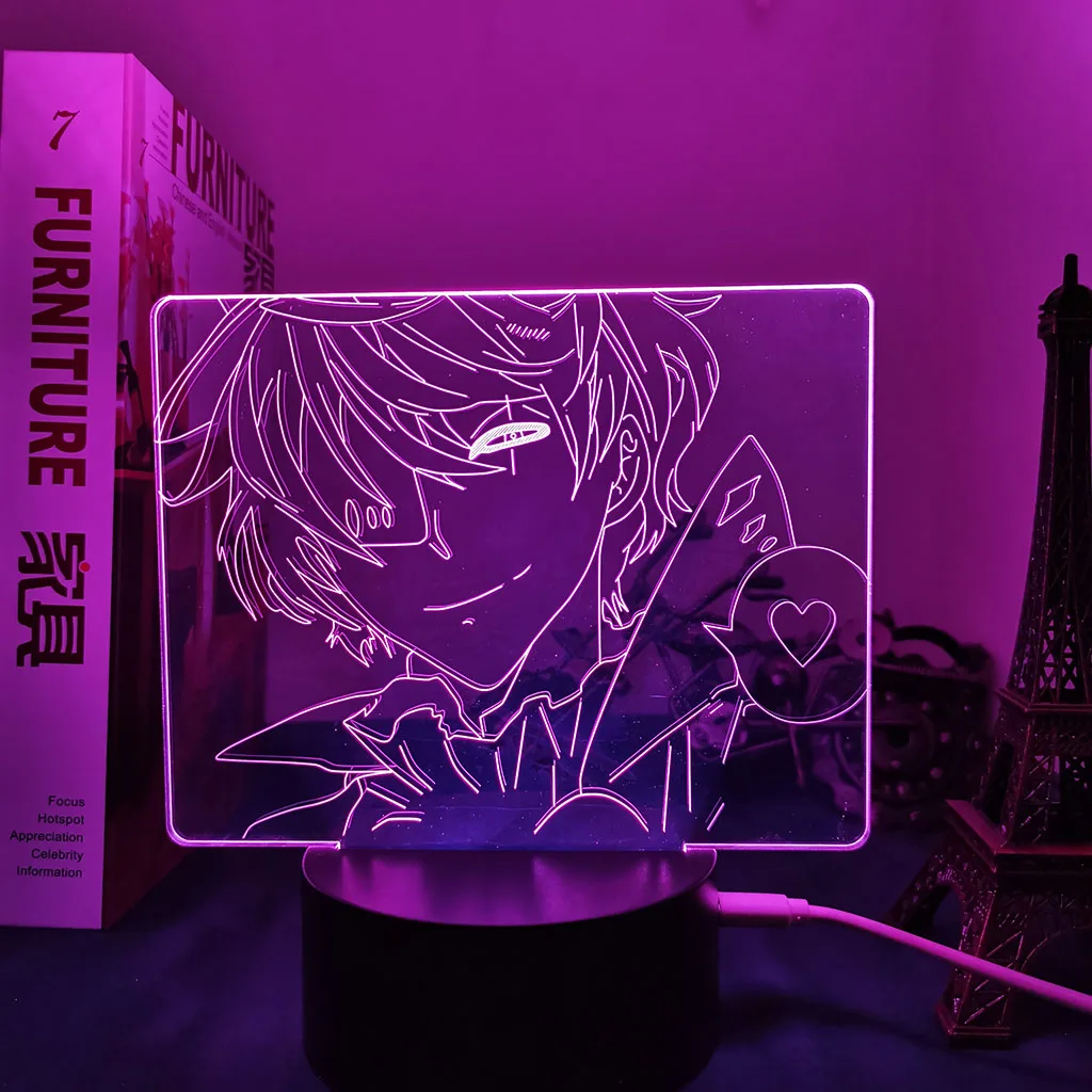 led night light Anime 3d Light Bungo Stray Dogs Nikolai Gogol for Kids Bedroom Deco Night Light Manga Gift Table Led Night Lamp Bungo Stray Dogs night lamp for bedroom wall