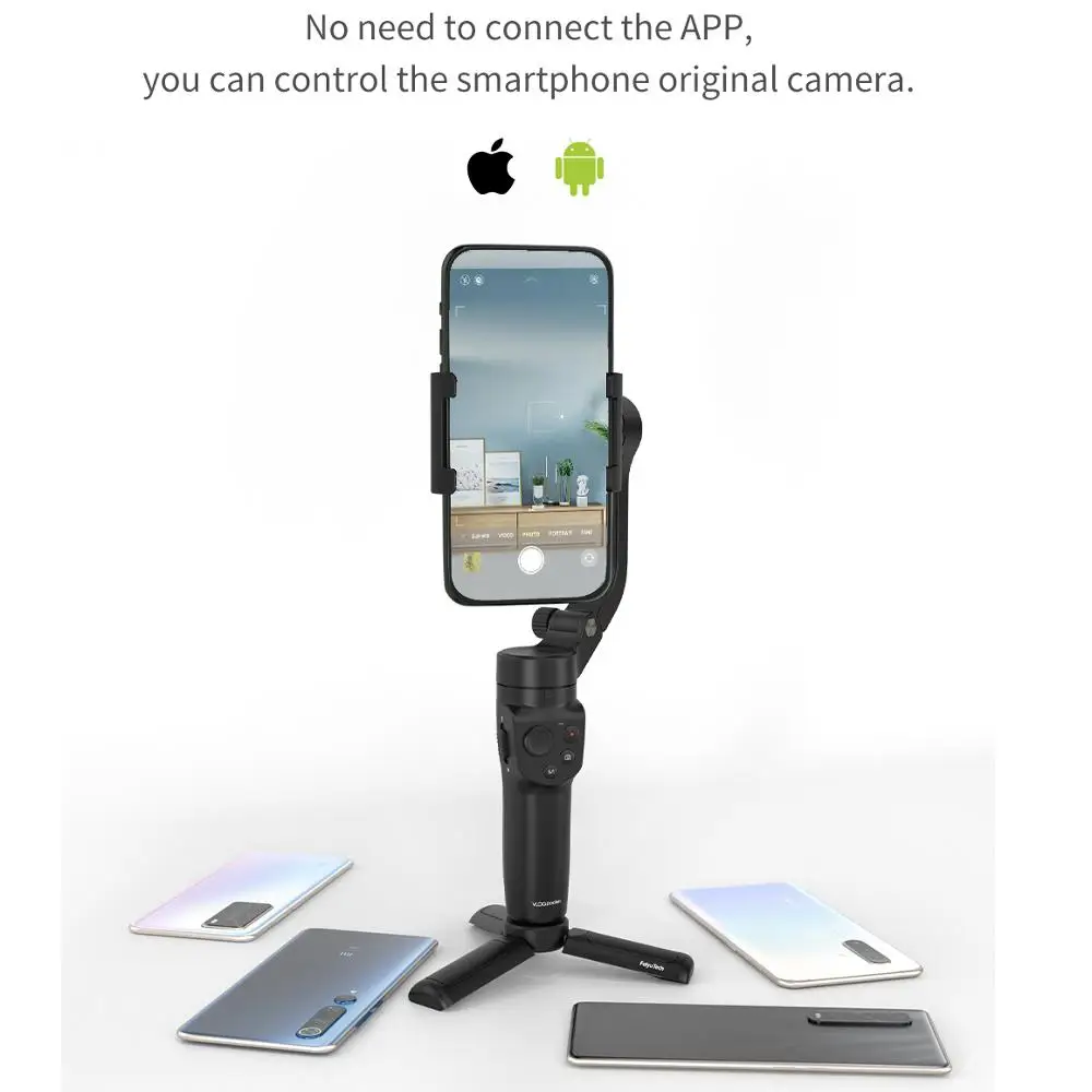 FeiyuTech Vimble One Smartphone Gimbal Stabilizer for iPhone 11Pro Max/X/XR/8/7 for Android Phones Extendable Foldable Pocket Gimbal Selfie Stick FeiyuOn APP Control FeiyuTech Vimble One 