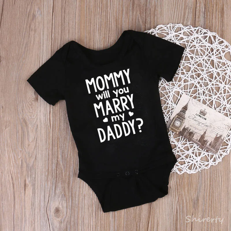 Mommy'll You Robe My Daddy Infant детская одежда хлопковые Новорожденные девочки-мальчики Комбинезон Экипировка Одежда комбинезон от 0 до 24 месяцев