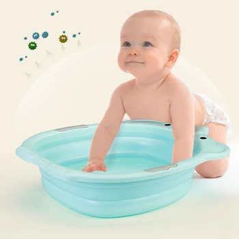 

1Pcs Collapsible Children's Small Bath Tub Wash Basin Baby Plastic Baby Care Bath Tubs Kids Shower Tools Baby Supplies
