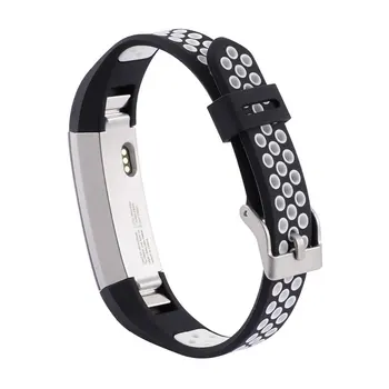 

Replacement Strap For Fitbit Alta/Alta Hr Band Silicone Dual Hole Dual Color Smart Heart Rate Bracelet Replacement Strap