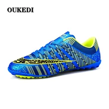 Мужские футбольные кроссовки, для игры в помещении, большие размеры 45, Детские оригинальные футбольные кроссовки de foot Child