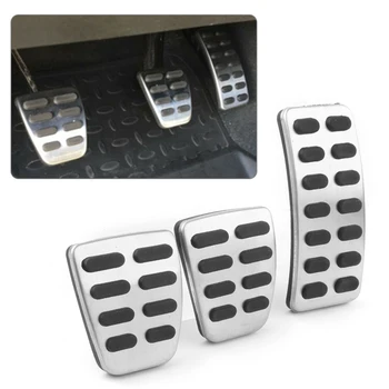 

3Pcs Car Manual Gas Brake Pedal Pad Kit For Hyundai Accent Verna Solaris IX25 I20 2011-2019 & For Kia K2 Rio Soul KX3