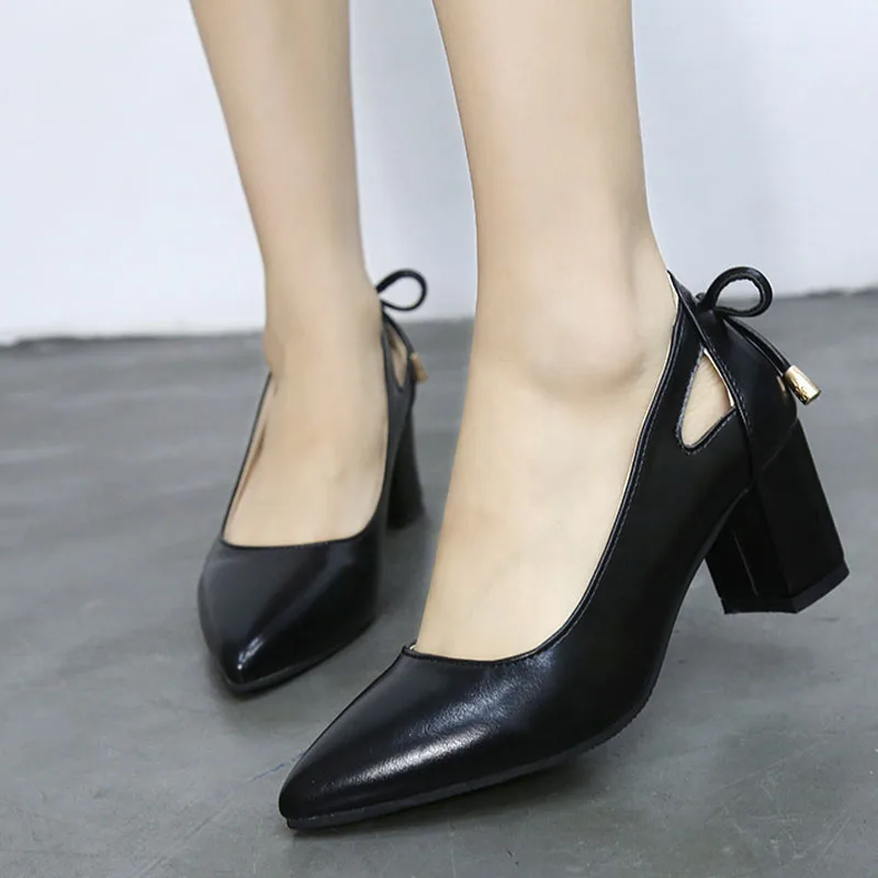 Autumn High Heels Women Pumps Platform Suede Shoes Women Ankle Strap Thick Heeled Ladies Shoes Comfortable Working WSH3166