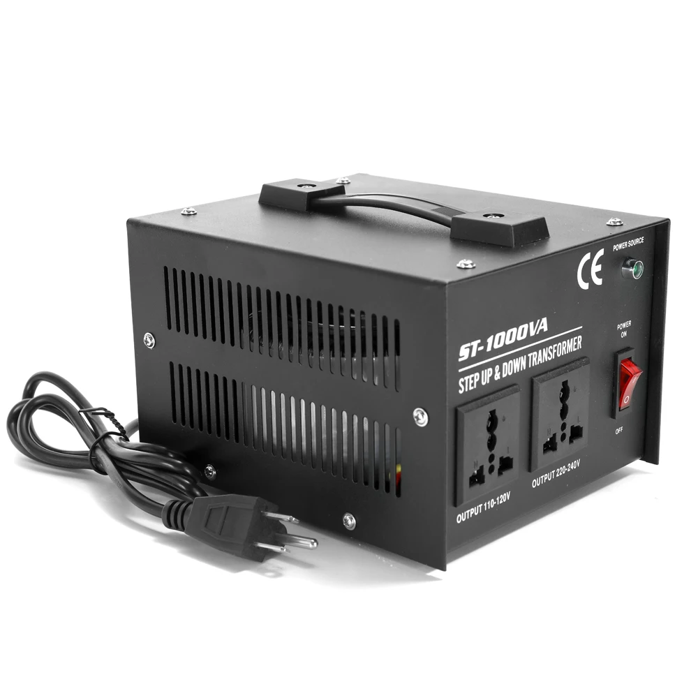 Интеллектуальный эффективный понижающий трансформатор ST-1000W домашнего использования 100-220 В бытовой электроприбор преобразователь напряжения