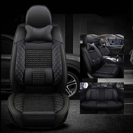 Новые кожаные и шелковые автомобильные чехлы для сидений LEXUS RX270 RX350 RX450h RX300 RX330 RX400h RX200 NX200 NX300 NX300h автокресла Стайлинг - Название цвета: Black have polliws