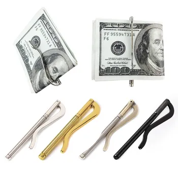 

WANWEILEG Money Clip Metal Bifold Spring Money Cash Clip Bar Wallet Replace Parts Cash Holder Spring Clamp зажим для денег