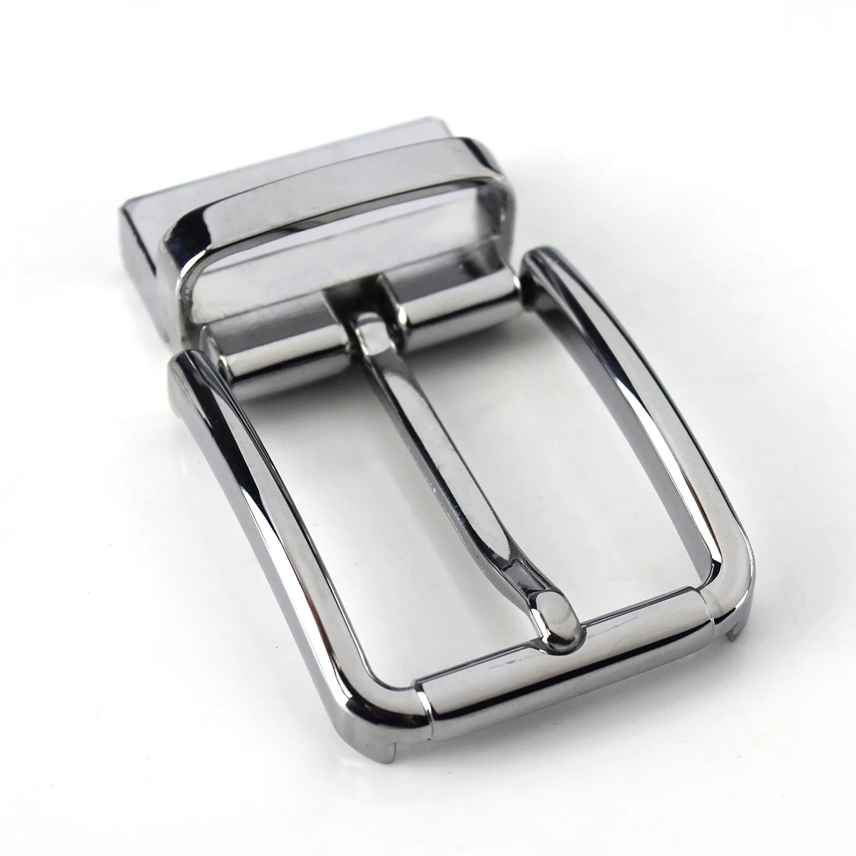 1pcs 35mm Metal Chrome Men Belt Buckle High-quality Clip Buckle Rotatable  Bottom Single Pin Half Buckle Leather Craft Belt - AliExpress