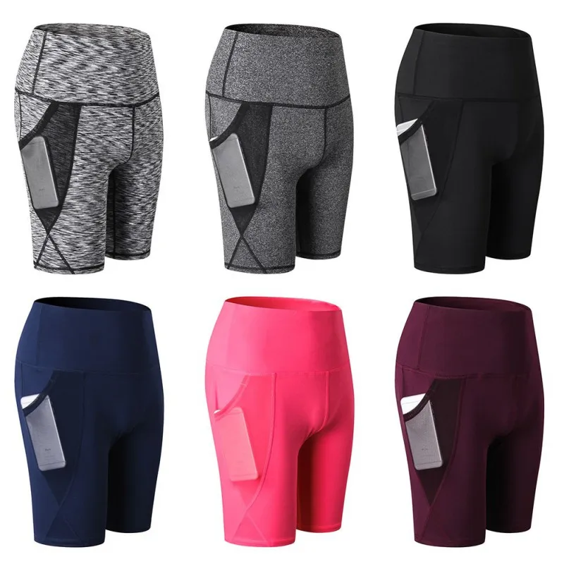 

Women Training Quick-drying Running Cycling Tight-fitting Stretch Fitness Shorts Gym Active Cycling High Elasticity Sportswear