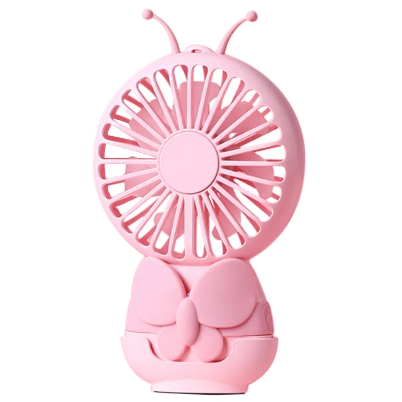 

Handheld Fan Mini Portable Usb Fan Cartoon Charging With Base Small Fan