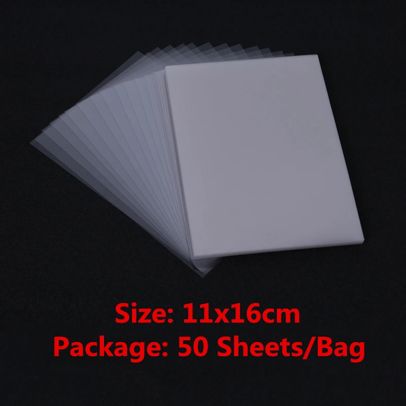 50pcs/Lot 11x16cm Clear Plastic Window Sheets for Shaker Cards Making Handmade Shaker Cards Decoration Album Frame Sealing film