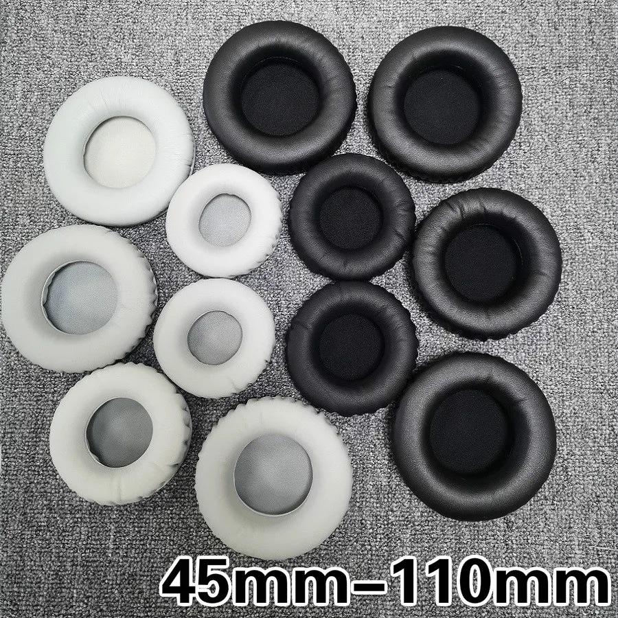 

45mm-110mm Replacement Earpads High Quality Soft Foam Ear Pads Cushion Round Ear Cup for Sony/beats/ATH/AKG/sennheiser Headphone