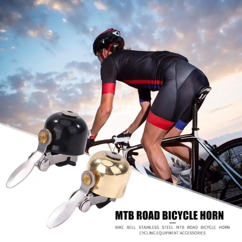 Велосипедный звонок из нержавеющей стали MTB велосипед руль колокол Рог Велосипедное оборудование