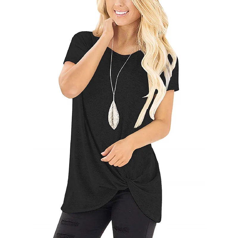 Новая весенняя женская футболка, повседневные цветные футболки с принтом, пэчворк, зимняя свободная футболка с длинным рукавом, женская уличная одежда - Цвет: S Black