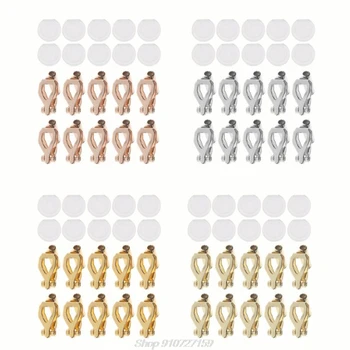 

20Pcs DIY Earring Converter Comfort Earring Pads Turn Any Pierced Earrings Into Clip-On No-pierced Findings N04 20 Dropship