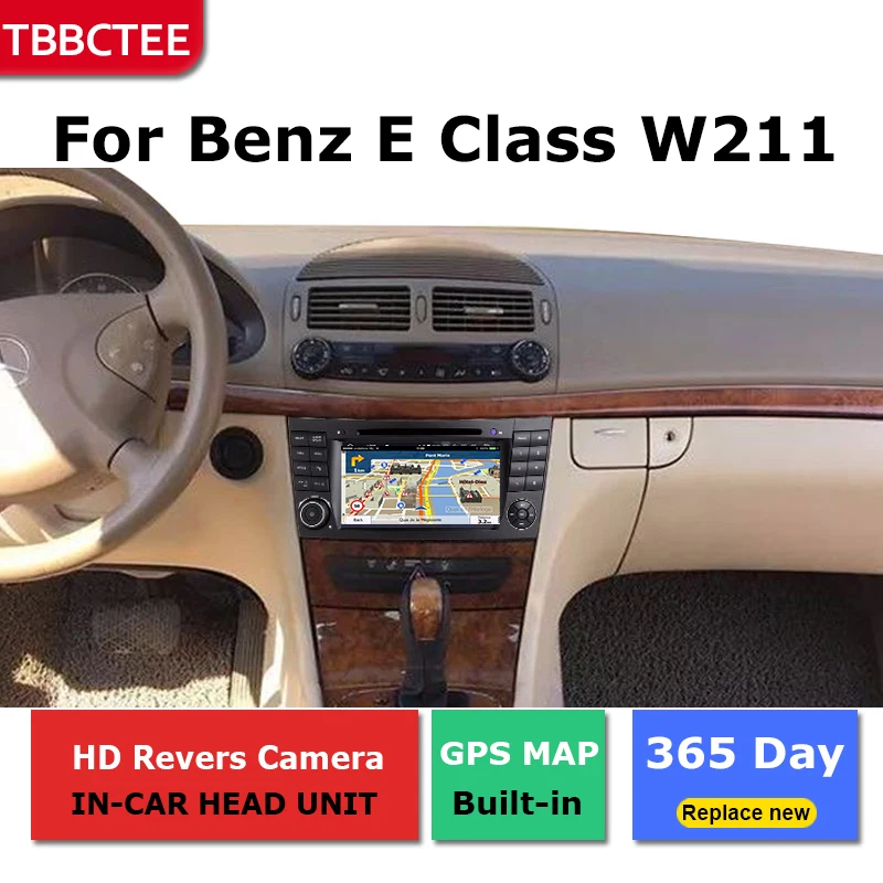 2 Din Android радио, Bluetooth, GPS навигация wifi стерео видео для Mercedes Benz E Class W211 2002~ 2009 Автомобильный мультимедийный плеер