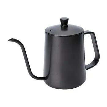 

Stainless Steel Long Narrow Spout Coffee Pot Gooseneck Spout Drip Coffee Kettle with Lid for Home Kitchen Coffee Shop