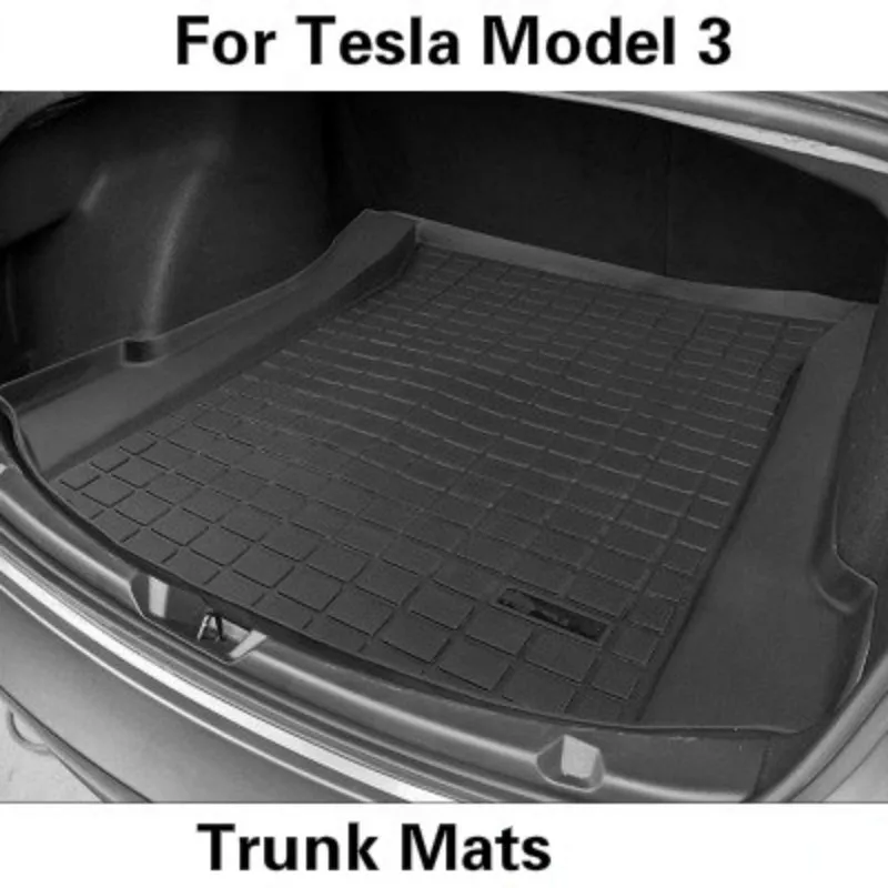 Для Tesla Model 3 коврики для багажника на заказ Автомобильный задний багажник коврик