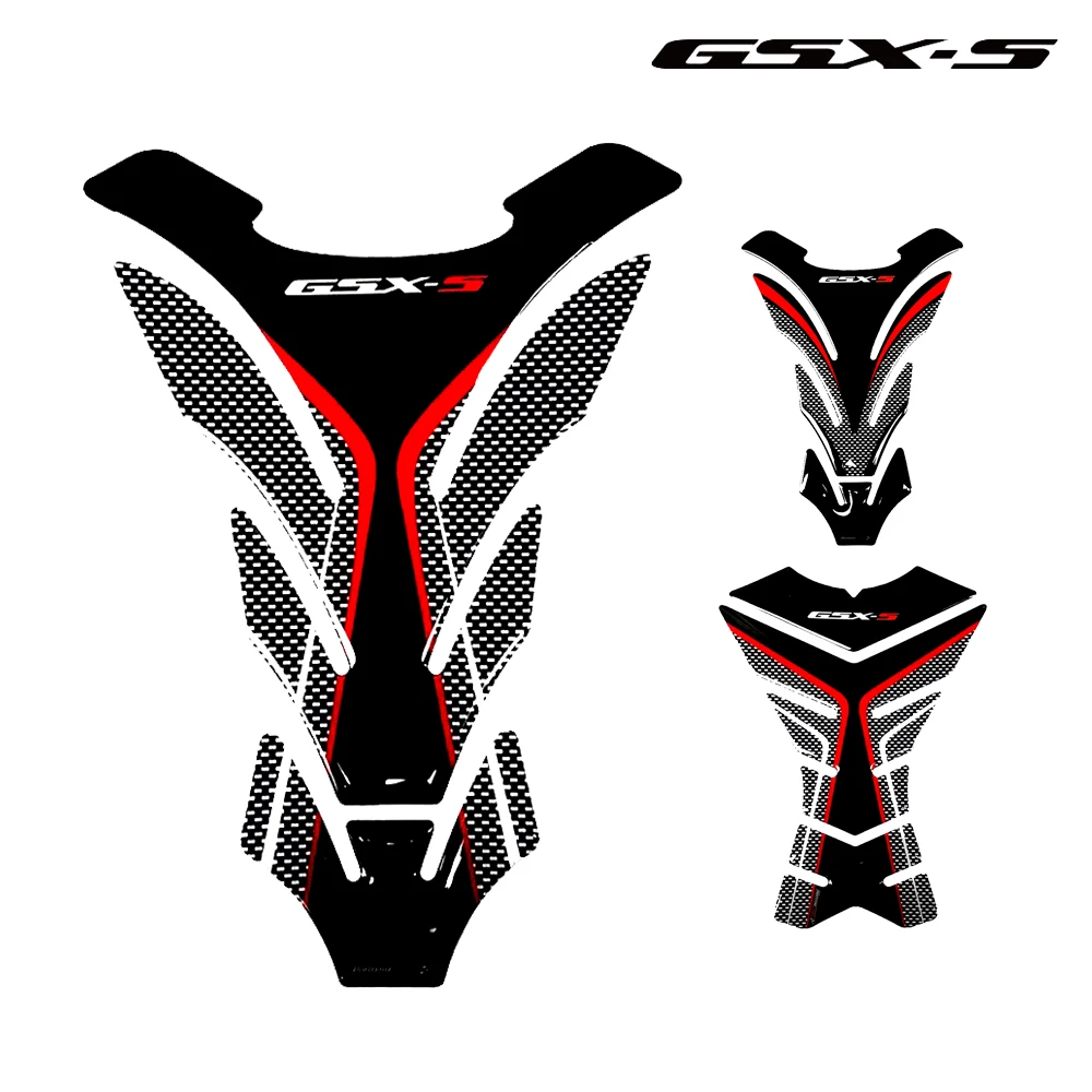 Motorcycle 3D Fuel Tank Pad Protection Decals For SUZUKI GSX-S Fishbone Decal Gsxs 750 1000 1000f