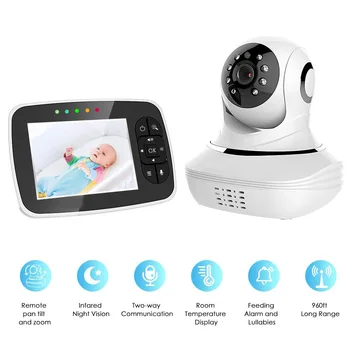 

4.3inch Wireless Video Color Baby Monitor Wifi Security Camera Night Vision Nanny Babysitter Temperature Monitoring Feeding