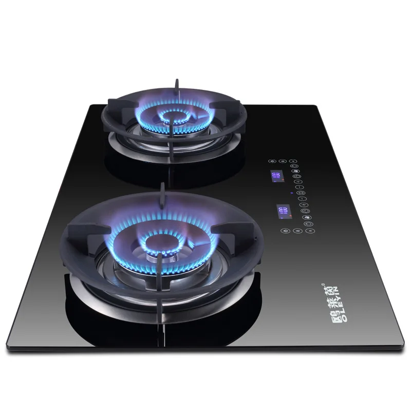 

4.5kw Gas Stove Induction Function Table Embedded Dual-use Touchpad Timing Cooker Dual-cooker Bulit-in Gas Hobs Energy Saving