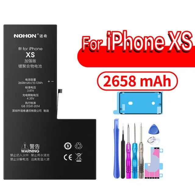 Батарея для Apple iPhone 6S 6 7 8 плюс 5S 5C 5X6 Plus 6S Plus 7Plus iphone 8 Plus Замена Bateria для iPhone6 iPhone7 инструменты - Цвет: iphone XS