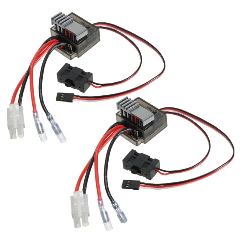

2Pcs 320A Brushed Brush Speed Controller ESC /w Reverse for RC Car Boat 1/8 1/10