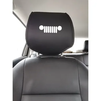 

PU Leather Car Headrest Cover for Jeep Wrangler TrailHawk Compass Renegade Protector Car Seat Covers