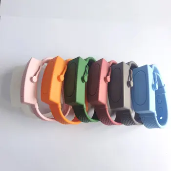 

Simple And Portable Silicone Hand Sanitizer Bracelet With Disinfectant Protective Disinfectant Bracelet Unisex