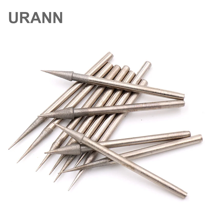 Алмазная шлифовальная головка URANN 0 6-4 мм 2 35 хвостовик шлифовальные игольные