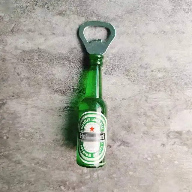 Creative Simulation Beer Bottle Opener Multifunctional Magnetic Refrigerator Magnet Bottle Bar Decoration Kitchen Gadgets L