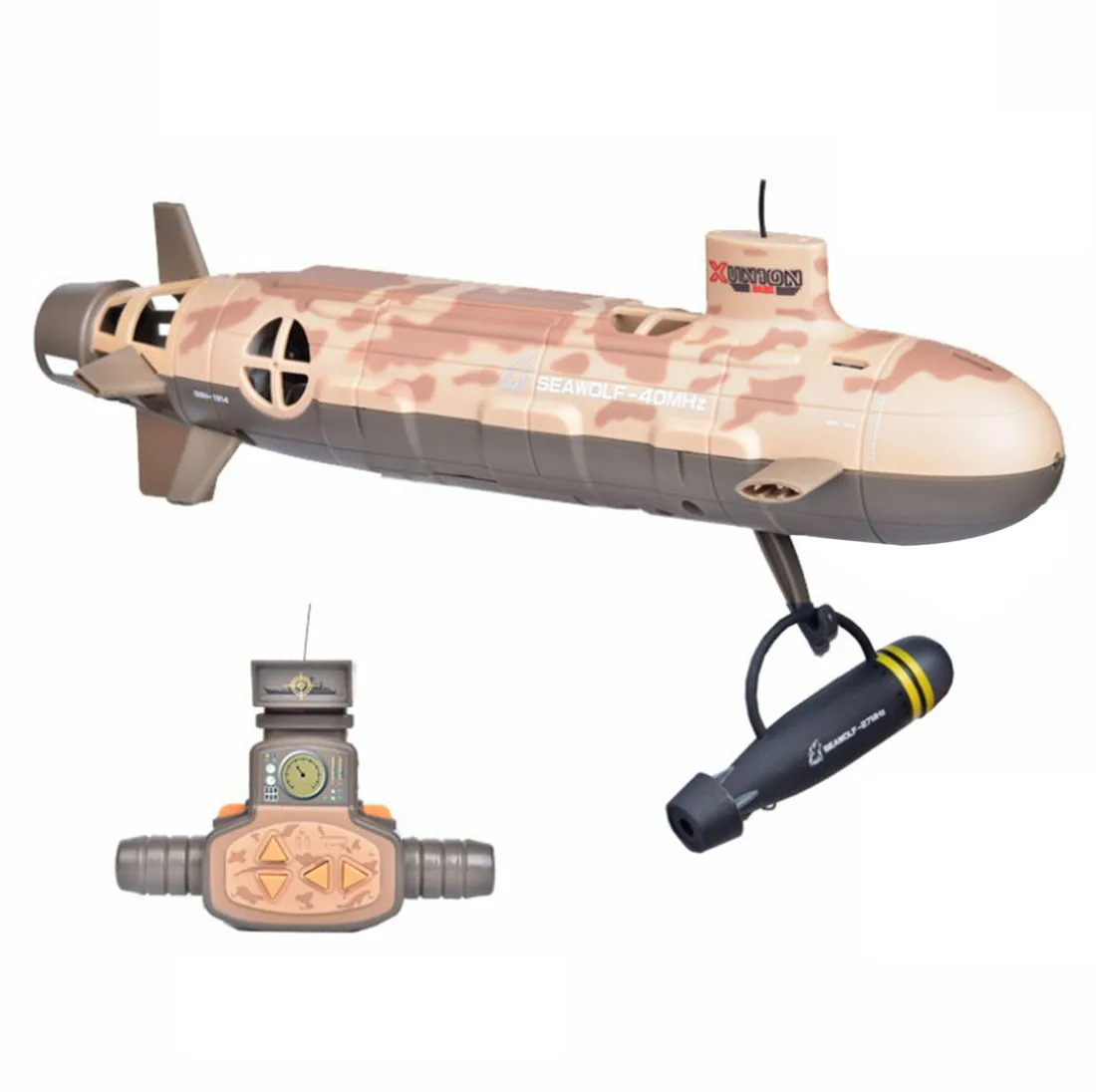 US $104.99 6ch Remote Control Seawolf Rc Submarine Nuclear Power Boat Kids Toy Gift For 8 Space Grey