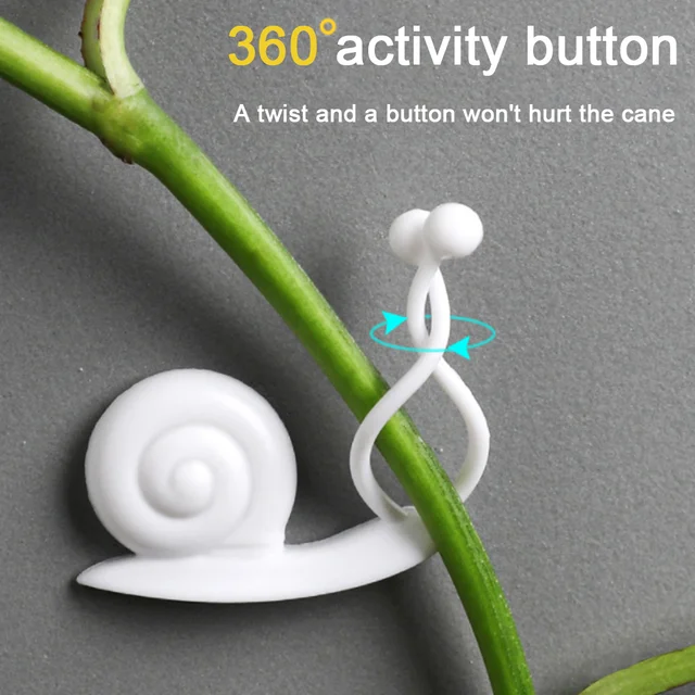 Forró Csiga Alakú Növényi Oltó Klipek Zöldségek Kötött Virágtartót Tartó Horgok Ág Szőlő Rögzítő Kertészeti Szerszámok 10Db/Készlet - Image 2