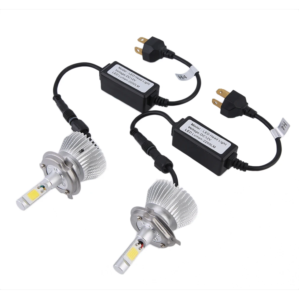 2X Plug & Play 9007/H8/H9/H11/H4/9005/9006 LED 60W 2200LM White Bulb Replacement   Driving Fog Headlight