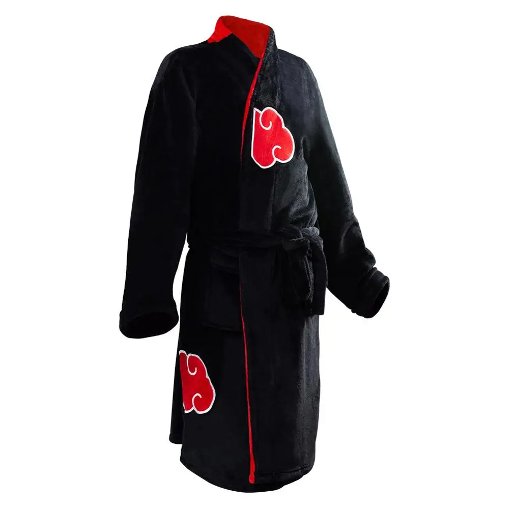 Быстрая доставка с рисунком из аниме Наруто для косплей костюм Akatsuki Халат теплый