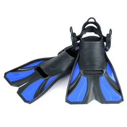 Adult Learn To Swim Training Short Fins Fins Adjustable Anti-Slip Diving Fins Freediving Snorkeling Swimming Diving Short Fins