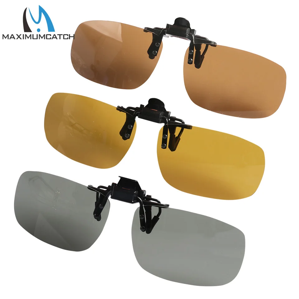 Maximumcatch супер светильник Поляризованные клип на солнцезащитные очки UV 400 Защита от бликов Блокировка