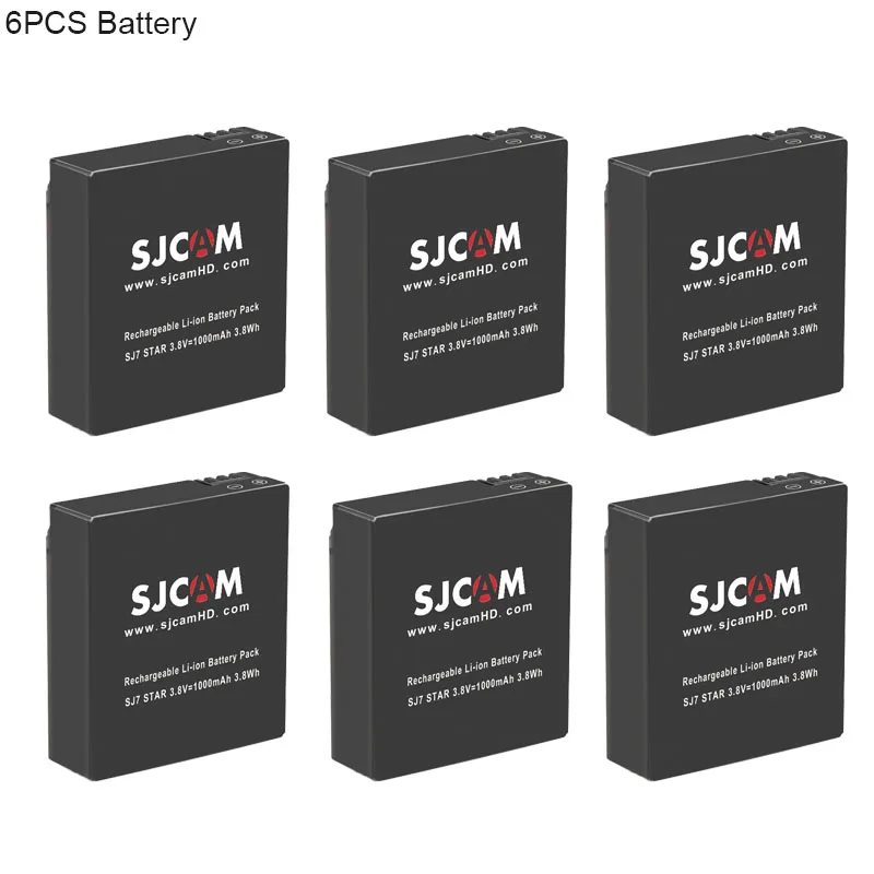 sjcam sj7 star battery 6pcs