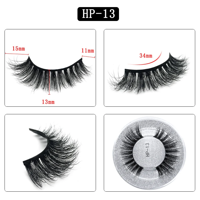 Eyes Dancing 1Pair 3D Mink Lashes Soft Handmade Eyelashes Natrual Long Eyelash Extension Tool Makeup Charm Volume Hair Lashes