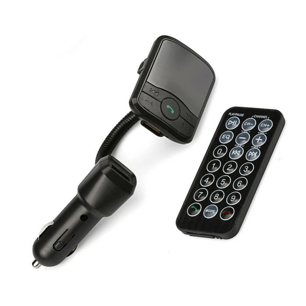 Car Bluetooth FM Transmitter Radio 12V 24V USB Charger Remote Control Hands-free Music MP3 Player USB-disk TF Card Accessories | Автомобили