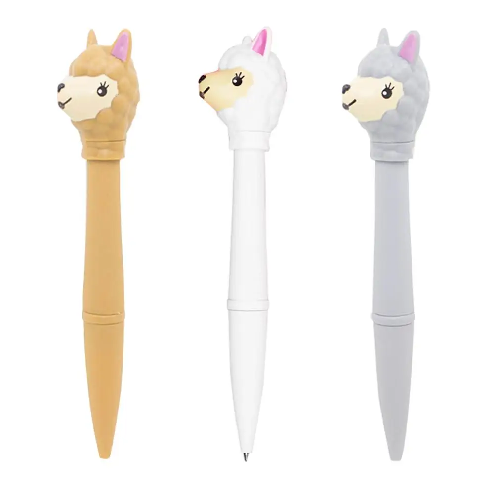 Office & School Pen Creative Alpaca Pattern Multifunctional LED Light Sound Electronic Ballpoint Pen