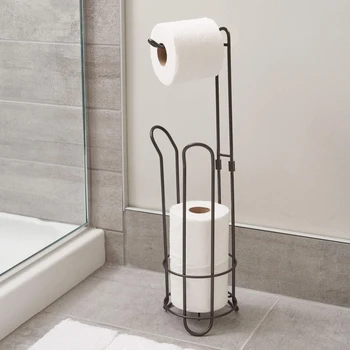 

S Large Stand Toilet Paper Holder Tissue Roll Rack Bathroom Storage Container Bath Accessories Kitchen Organizer