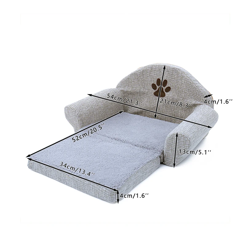 Removable Pet Dog Bed Soft Dog Sofa Kennel Paw Design Dog Cat House Washable Pet Cushion Mat For Pet bed Animals Pet Products