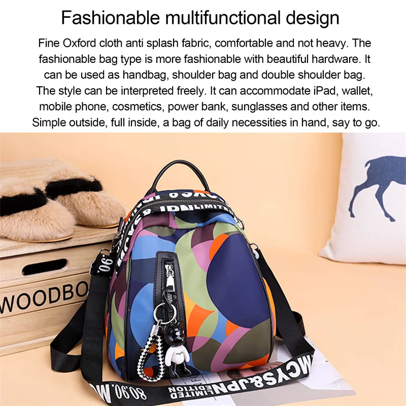 Neue Kleine Frauen Rucksack Wasserdichte Anti-Diebstahl Oxford Weibliche Rucksäcke Teenager Mini Rucksack Reise Rucksack Schule Tasche – Detail 24