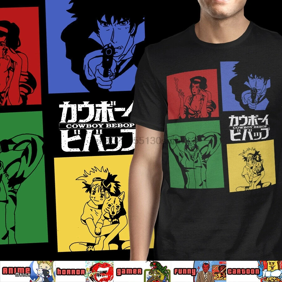 Мужская футболка в стиле аниме ковбой Bebop Edward облегающая с принтом повседневные