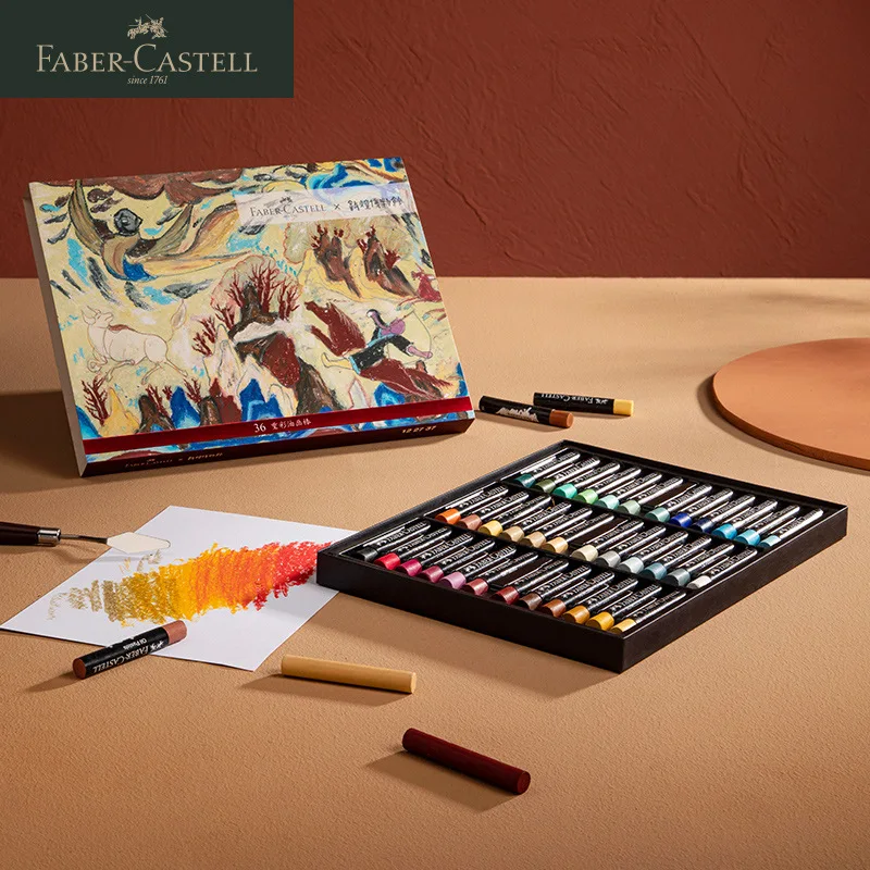 

1 Set Faber-Castell Professional Soft Oil Pastel 36-color Morandi Color Water-soluble Oil Pastel Crayons for Artist Students