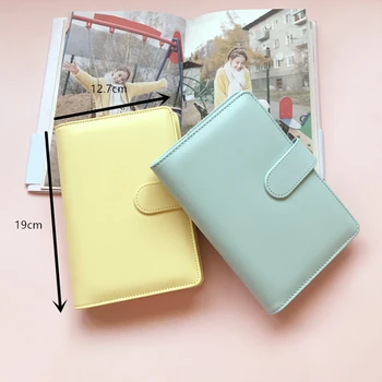 

PU Leather A6 Journal Notebook Binder Diary Schedule Book Planner Diary Loose-Leaf Binder Cover DIY Notebook Supples